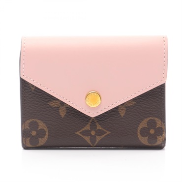 ルイ・ヴィトン ポルトフォイユ ゾエ モノグラム ローズバレリーヌ 三つ折り財布 財布 レディース M62933