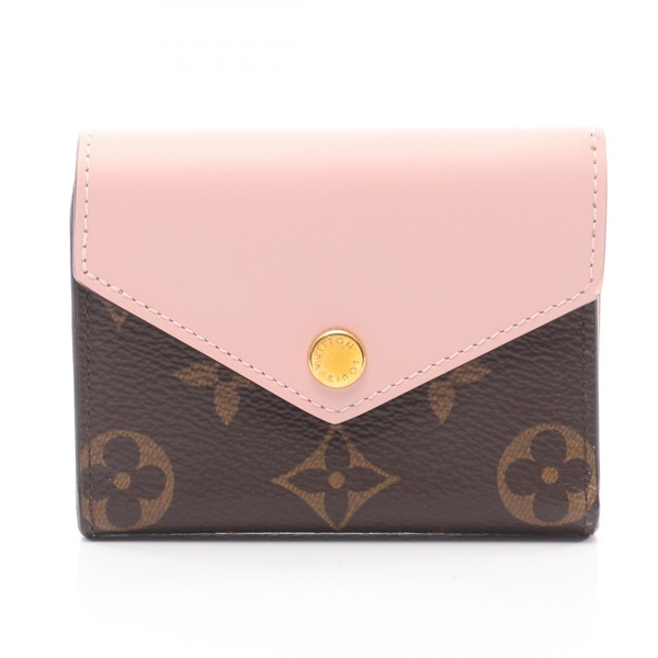 ルイ・ヴィトン ポルトフォイユ ゾエ モノグラム ローズバレリーヌ 三つ折り財布 財布 レディース M62933