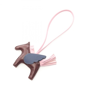 エルメス ロデオペガサスPM ルージュセリエ モーヴシルベストル ブルーサフィール チャーム アクセサリー レディース