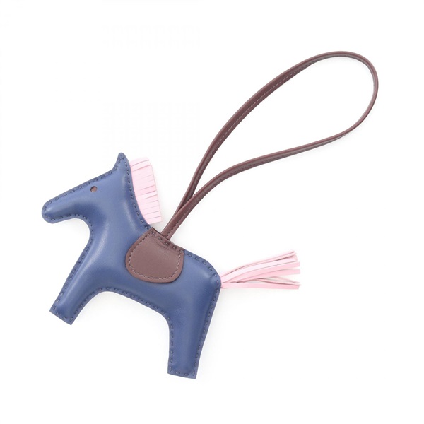 エルメス ロデオMM ブルーサフィール モーヴシルベストル ルージュセリエ チャーム アクセサリー レディース