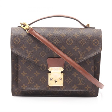 ルイ・ヴィトン モンソー モノグラム ハンドバッグ バッグ レディース M51185