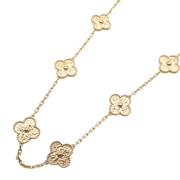 ヴァンクリーフ＆アーペル ヴィンテージアルハンブラ 10モチーフ ネックレス ネックレス ジュエリー レディース VCARN9T100