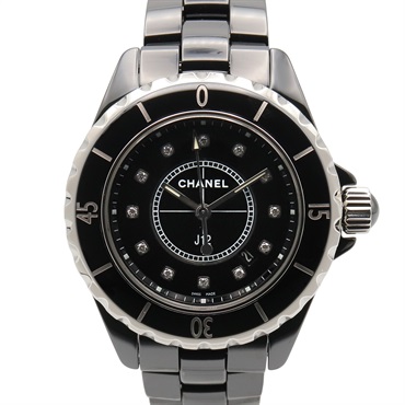 シャネル J12 33mm 12Pダイヤ 腕時計 時計 レディース H1625