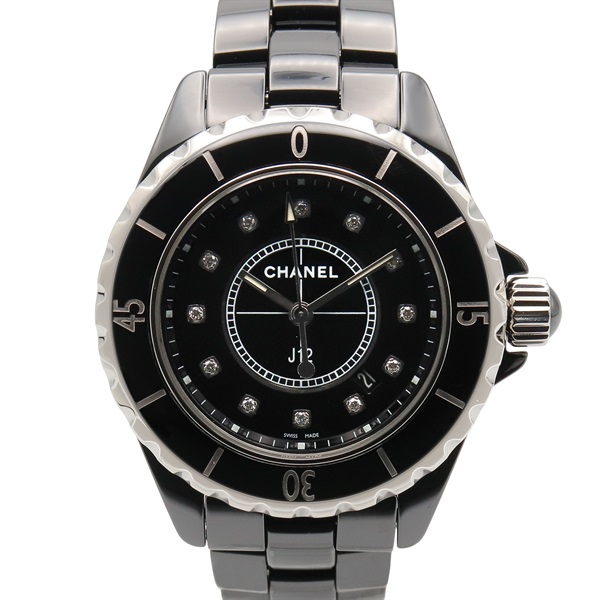 シャネル J12 33mm 12Pダイヤ 腕時計 時計 レディース H1625
