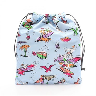 プラダ Re-Nylon サーフィン柄 ポーチ バッグ レディース