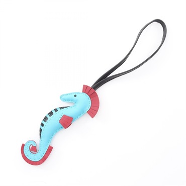 エルメス イポ タツノオトシゴ ブルーアズテック ルビー チャーム アクセサリー レディース