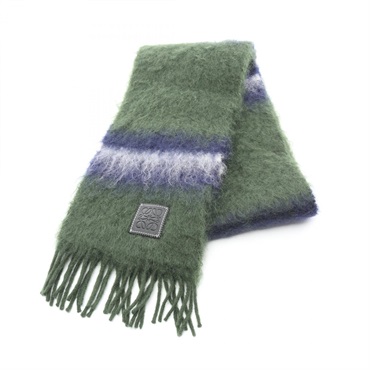 ロエベ アナグラム レザーパッチ マフラー 衣料品 レディース