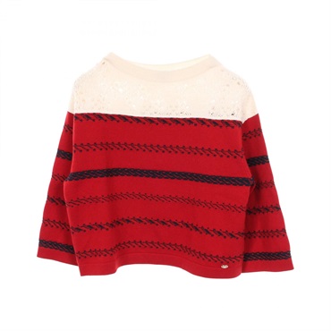 シャネル ココマークボタン バイカラー ニット 衣料品 トップス レディース