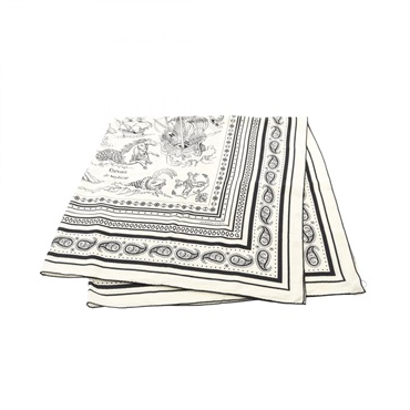 エルメス カレジェアン カレ140 Tatouages Marins Bandana スカーフ 衣料品 レディース