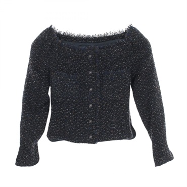 シャネル ツイード ノーカラージャケット 衣料品 アウター レディース P19972V11631