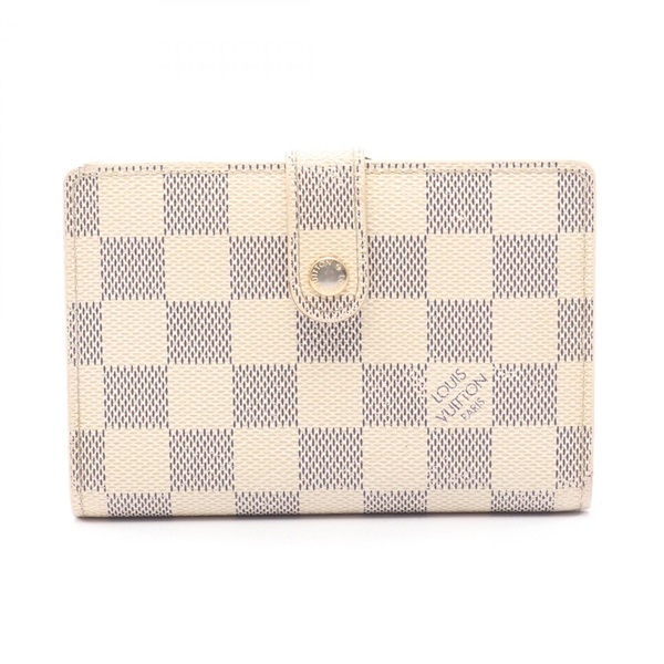 ルイ・ヴィトン ポルトフォイユ ヴィエノワ ダミエアズール 二つ折り財布 財布 レディース N61676