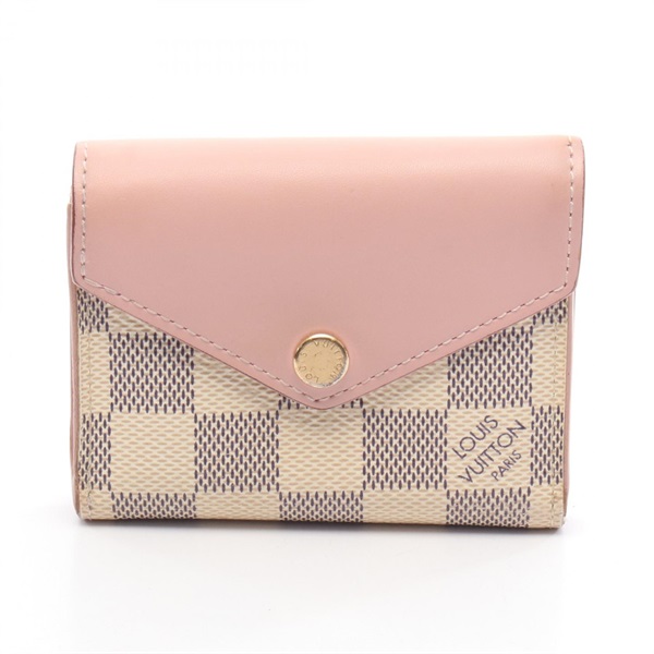 ルイ・ヴィトン ポルトフォイユ ゾエ ダミエアズール 三つ折り財布 財布 レディース N60168