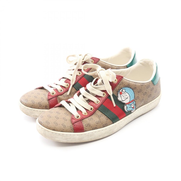 y*s様 GUCCI ドラえもん刺繍 スニーカー グッチ(GUCCI)グッチ GUCCI × ドラえもん GGスプリーム スニーカー 靴