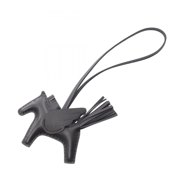 エルメス ロデオペガサスPM ソーブラック チャーム アクセサリー レディース