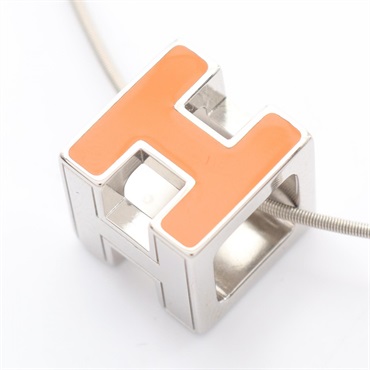 エルメス カージュドアッシュ Hキューブ ネックレス ジュエリー レディース