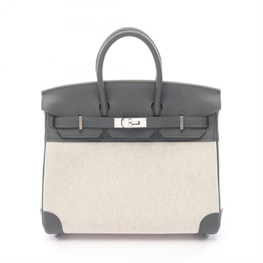 エルメス バーキン25 エクリュ ヴェールマングローブ ハンドバッグ バッグ レディース H082686CK