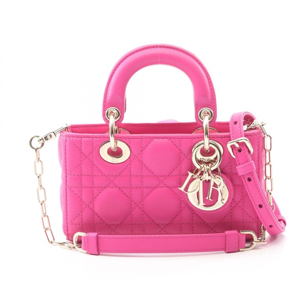 ディオール LADY D-JOY マイクロ カナージュ ハンドバッグ バッグ レディース