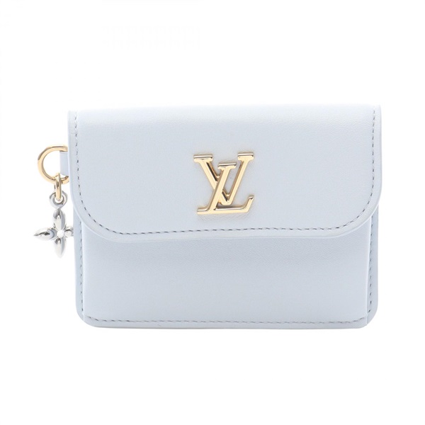 ルイ・ヴィトン ポルト カルト レクト ヴェルソ LV ブルーム アズールブルー コインケース 財布 レディース M14614