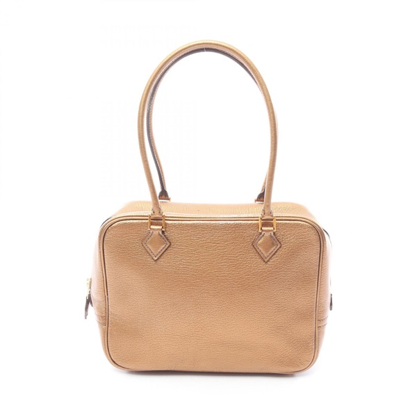 エルメス ミニプリュム20 メタリックブロンズ ハンドバッグ バッグ レディース