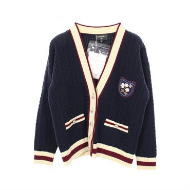 シャネル ライオンボタン カーディガン 衣料品 トップス レディース