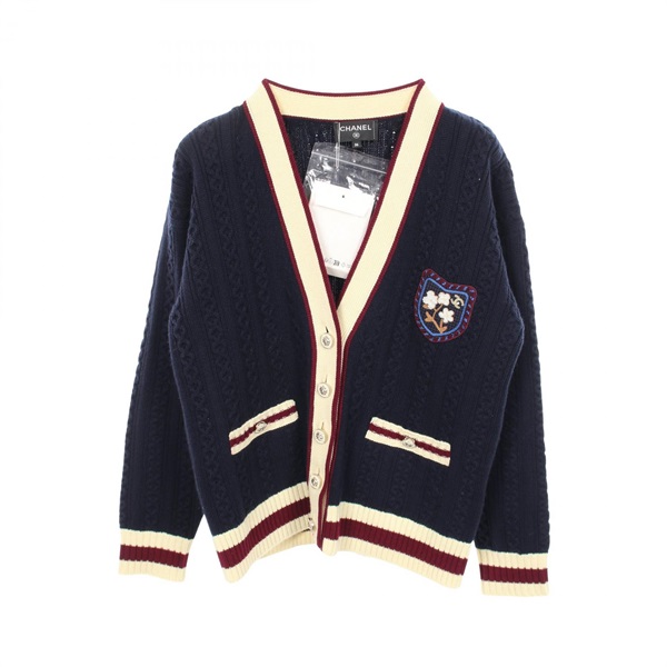 シャネル ライオンボタン カーディガン 衣料品 トップス レディース