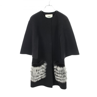 フェンディ ノーカラー その他コート 衣料品 アウター レディース