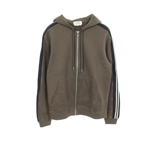 エルメス ランH 裏起毛 パーカー 衣料品 トップス メンズ