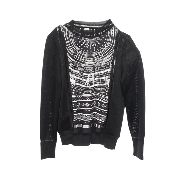 エルメス Astrology アストロジー 切替 ニット 衣料品 トップス レディース