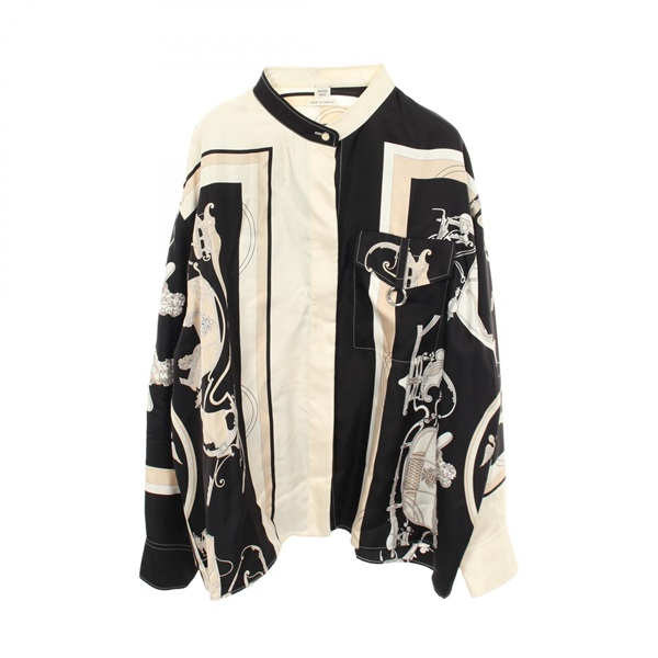 エルメス ツイルレーヌ EX-LIBRIS スタンドカラー 長袖 その他トップス 衣料品 トップス レディース