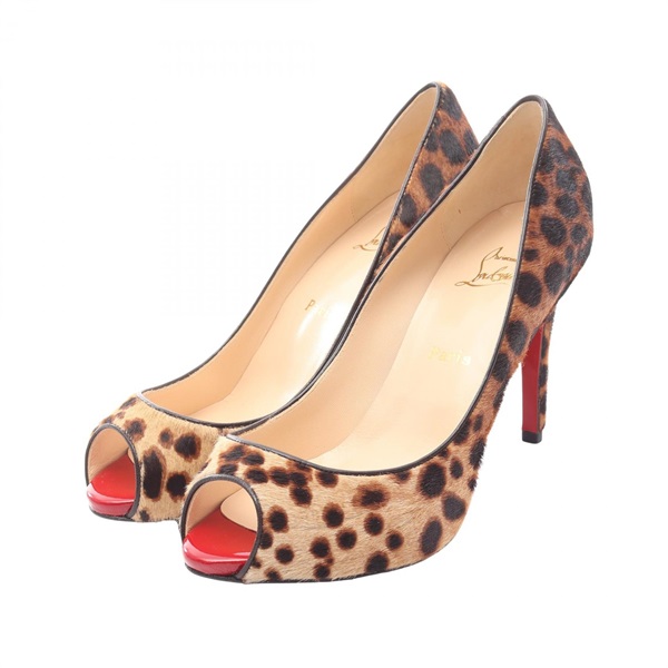 クリスチャンルブタン オープントゥ パンプス 靴 レディース