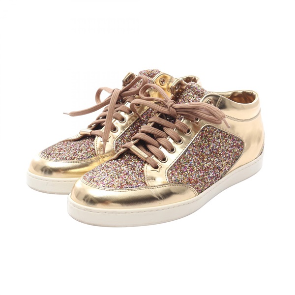 ジミーチュウ MIAMI グリッター スニーカー 靴 レディース