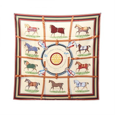 エルメス カレ90 Couvertures et Tenues de Jour スカーフ 衣料品 レディース