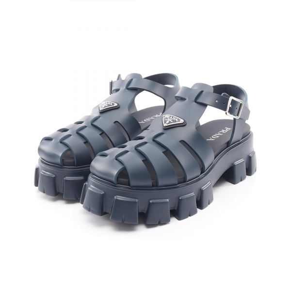 プラダ モノリス 三角プレート サンダル 靴 メンズ