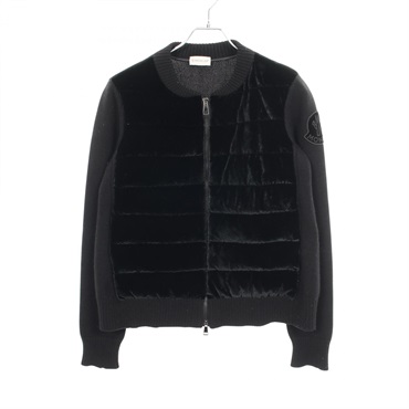 モンクレール ベロア ニット切替 ダウンジャケット 衣料品 アウター レディース 9490800