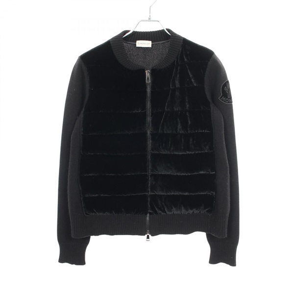 モンクレール ベロア ニット切替 ダウンジャケット 衣料品 アウター レディース 9490800