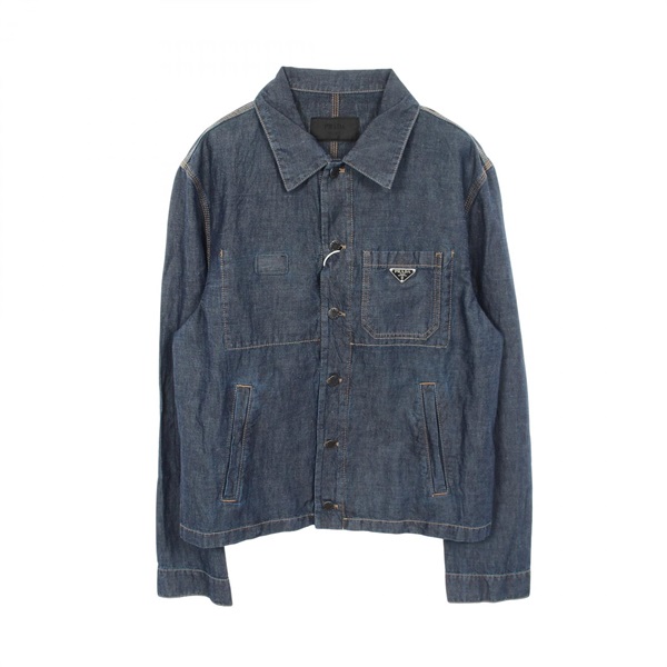 プラダ(PRADA)プラダ シャンブレー ブルゾン デニムジャケット 衣料品