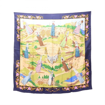 エルメス カレ90 COSTUMES CIVILS ACTUELS スカーフ 衣料品 レディース