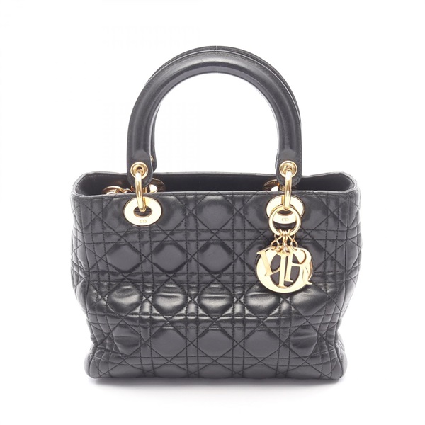 ディオール LADY DIOR レディディオール カナージュ ハンドバッグ バッグ レディース