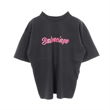 バレンシアガ ロゴ 半袖Tシャツ 衣料品 トップス メンズ レディース