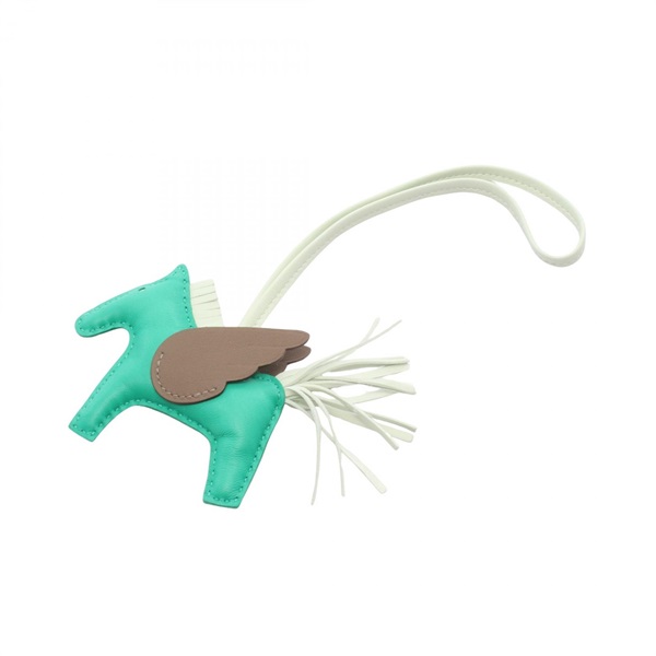エルメス ロデオペガサスPM ミント ヴェールフィズ エトゥープ チャーム アクセサリー レディース