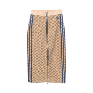 グッチ GUCCI × adidas GGキャンバス スカート 衣料品  ボトムス レディース