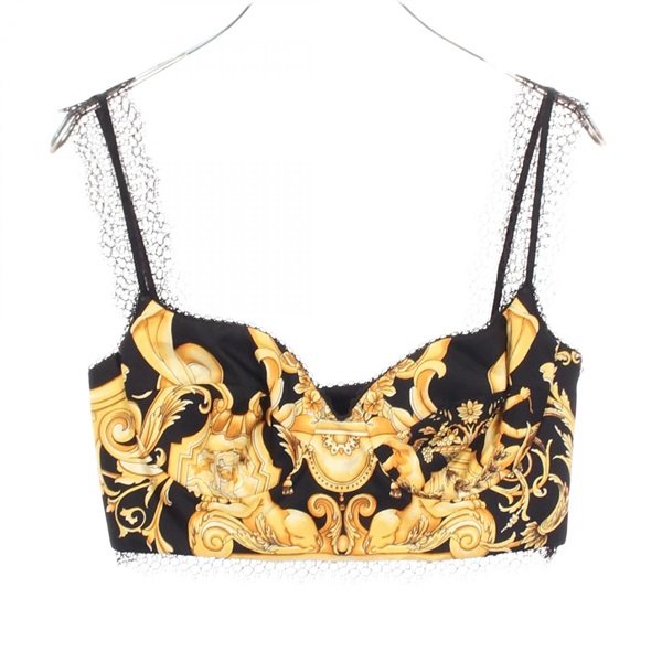 ヴェルサーチ(VERSACE)ヴェルサーチ 総柄 レースブラトップ 