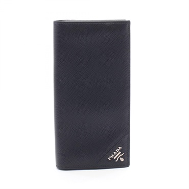 プラダ SAFFIANO TRIANG 二つ折り長財布 財布 メンズ 2MV836