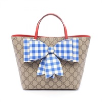 グッチ(GUCCI)グッチ チルドレンズ GGスプリーム リボン トートバッグ