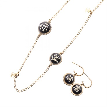 シャネル 10C ココマーク ネックレス ピアス 2点セット ネックレス ジュエリー レディース