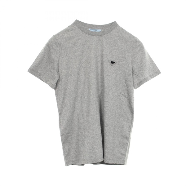 プラダ トライアングルロゴ ダメージ加工 半袖Tシャツ 衣料品 トップス レディース