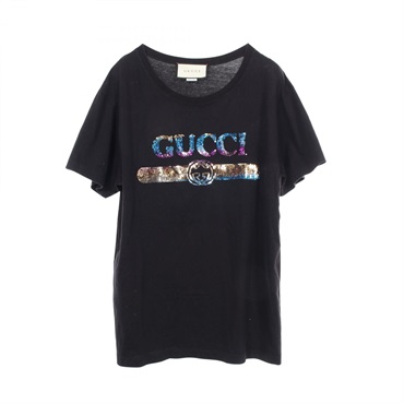 グッチ スパンコールロゴ カットソー 衣料品 トップス メンズ
