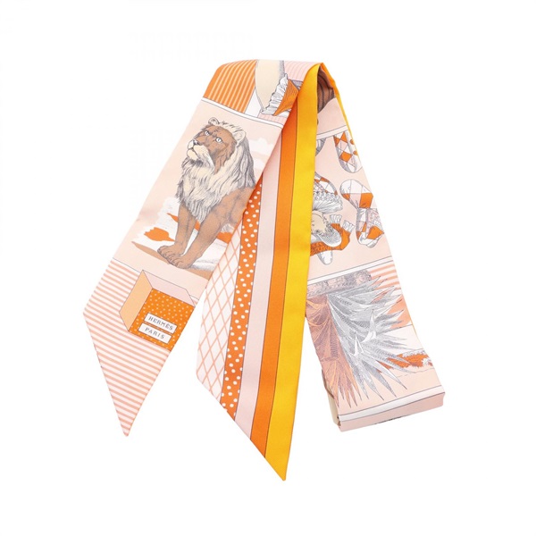 エルメス ツイリー GRAND THEATRE NOUVEAU リボン スカーフ 衣料品 レディース