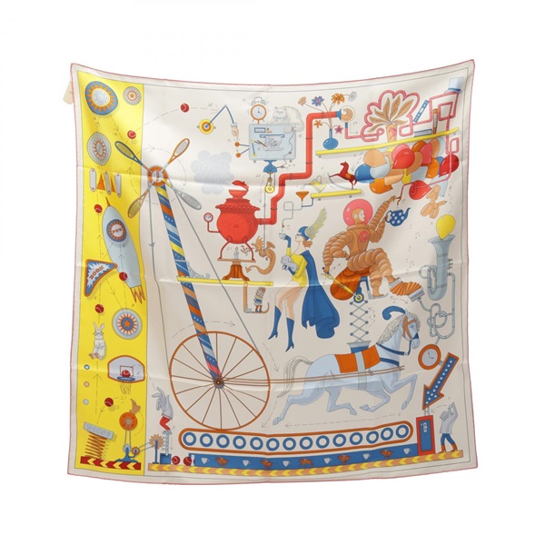 エルメス(HERMES)エルメス カレ90 Tea for Two スカーフ 衣料品