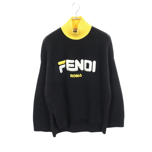 フェンディ FENDI × FILA ロゴ刺繍 セーター ニット 衣料品 トップス レディース